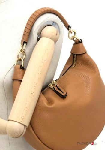 Borsa in Vera pelle con zip con tracolla - ph 3