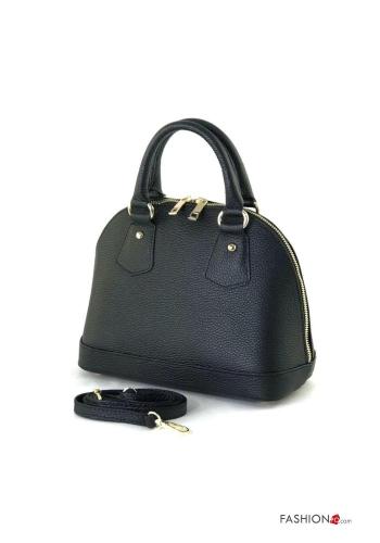 Borsa in Vera pelle con zip con tracolla - ph 2