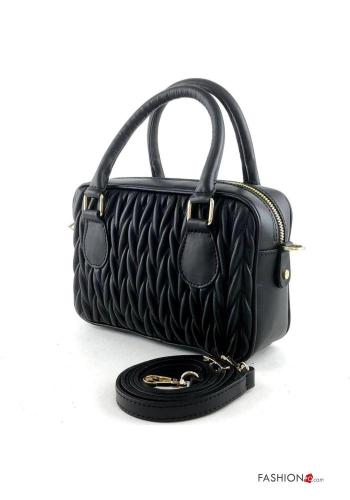 Borsa in Vera pelle con zip con tracolla - ph 3