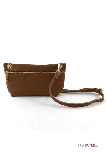 Bolso de Cuero Genuino ajustable con cremallera - ph 2