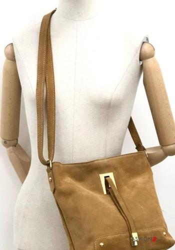 Wildleder Tasche aus Echtes Leder mit Taschen mit Reißverschluss - ph 2