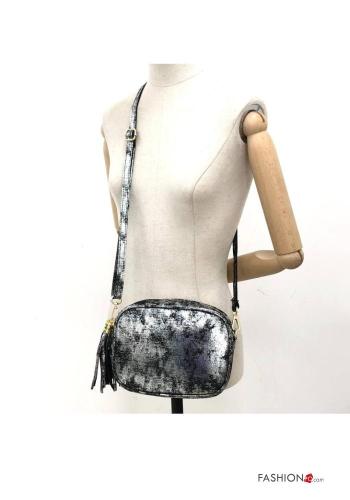 Genuine Leather Bag with zip with shoulder strap - ph 2