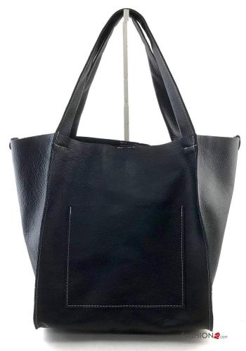 Genuine Leather Shopper (Tote) with pockets - ph 9