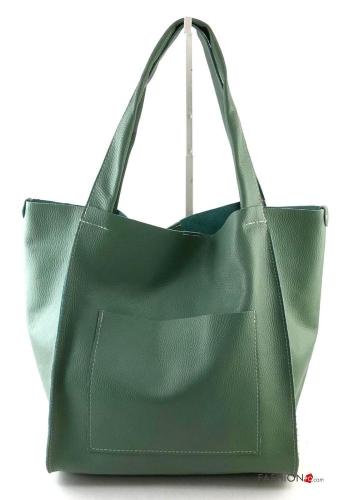 Genuine Leather Shopper (Tote) with pockets - ph 11