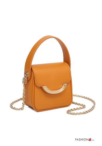 faux leather Handbag with zip with shoulder strap - ph 2