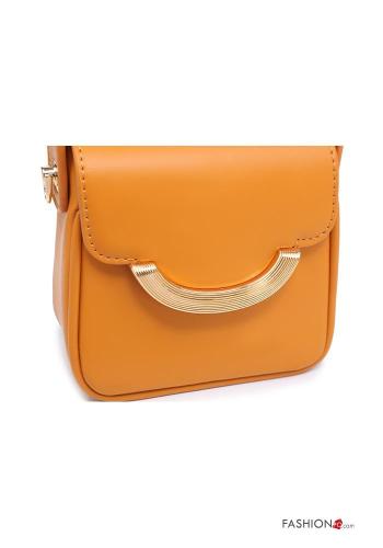 faux leather Handbag with zip with shoulder strap - ph 3