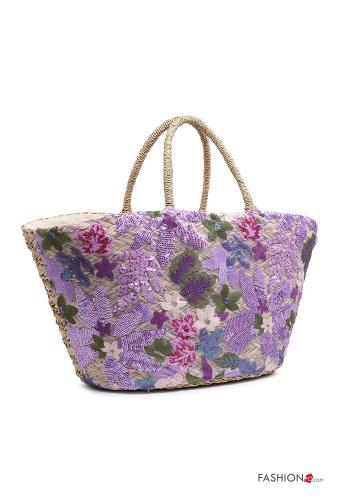 Embroidered beach Bag with sequins - ph 2