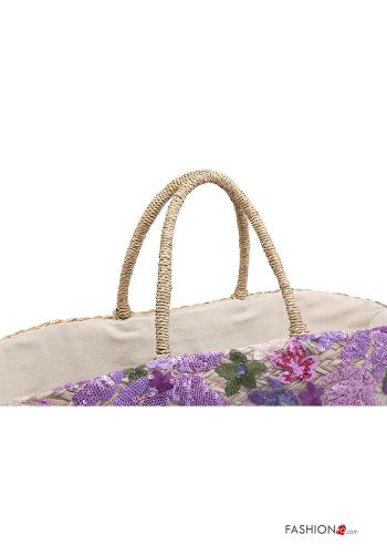Embroidered beach Bag with sequins - ph 4