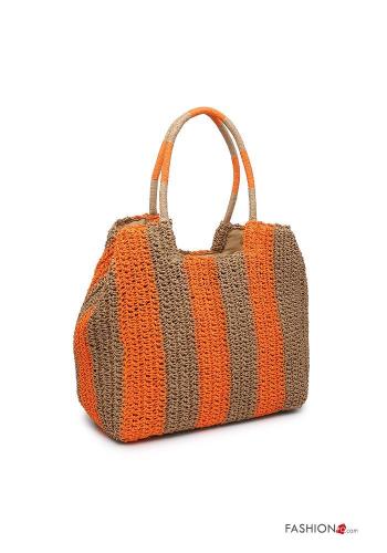 Striped beach Bag with lining - ph 2
