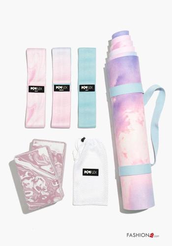 Ensemble de sport en Coton à usage multiple POPFLEX Imprimé coloré avec élastique - ph 2