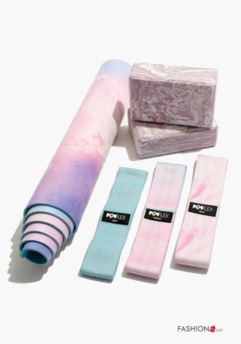 Ensemble de sport en Coton à usage multiple POPFLEX Imprimé coloré avec élastique - ph 3