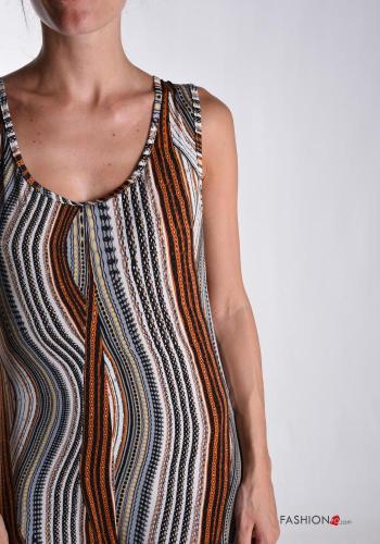 Optical Muster ärmellos wide leg Overall - ph 4