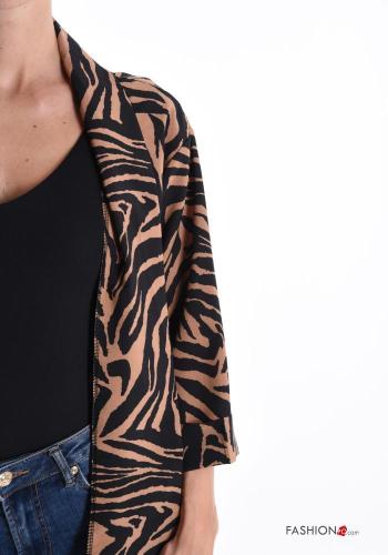 Tiermuster Jacke 3/4 ärmel - ph 4