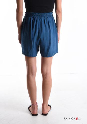 Shorts de Lino con bolsillos con botones con elástico - ph 2