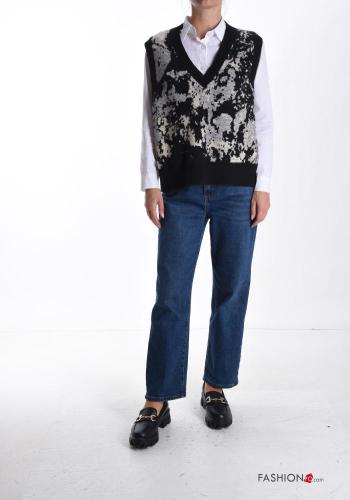 Wool Mix Gilet with v-neck - ph 5