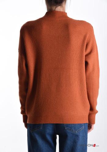 long sleeve Wool Mix Sweater Rollneck - ph 2