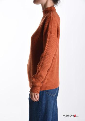 long sleeve Wool Mix Sweater Rollneck - ph 3