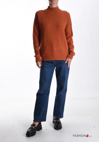 long sleeve Wool Mix Sweater Rollneck - ph 5