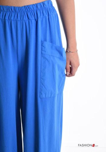 oversized Cotton Trousers with pockets with elastic - ph 4