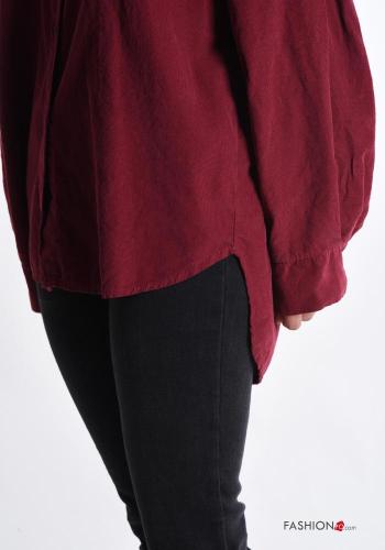 Camicia in Cotone maniche lunghe con colletto con bottoni - ph 4