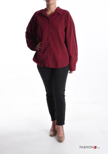 Camicia in Cotone maniche lunghe con colletto con bottoni - ph 5