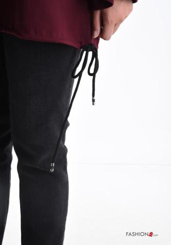 Maglione girocollo oversize maniche lunghe con coulisse - ph 4