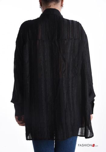 Chemise manches longues à boutons avec strass - ph 2