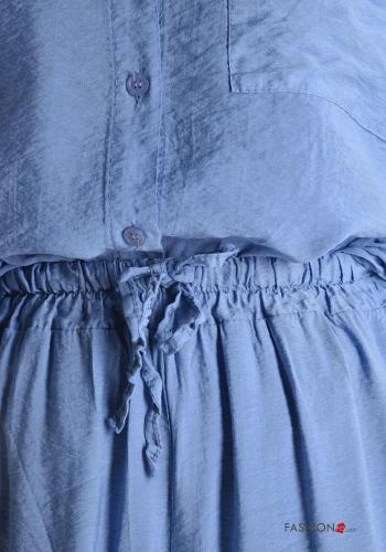Conjunto wide leg con cuello con botones con elástico - ph 4