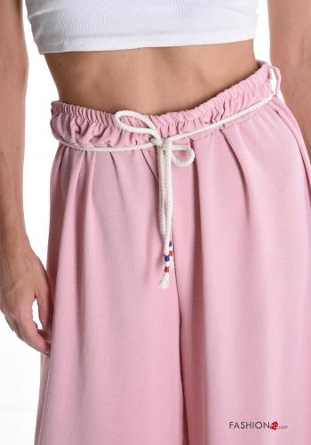 wide leg Trousers with string with elastic with belt - ph 4