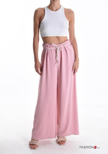 wide leg Trousers with string with elastic with belt - ph 5