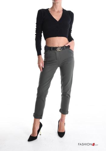 Pantalone skinny con cintura con tasche - ph 5