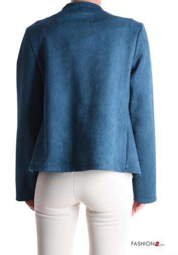 Veste Suède manches longues à boutons sans doublure - ph 2