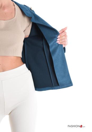 Veste Suède manches longues à boutons sans doublure - ph 6