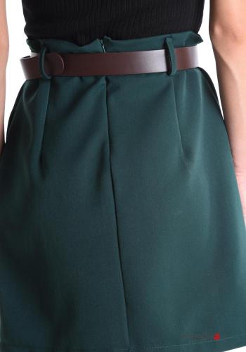 Robe sans manches à col roulé avec ceinture avec fermeture éclair avec poches - ph 4