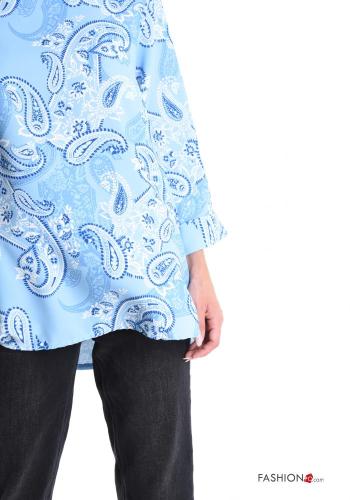 Paisley Muster lange ärmel Bluse - ph 4
