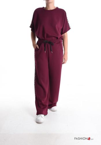 Pantalon de jogging wide leg Imprimé animalier avec élastique - ph 5