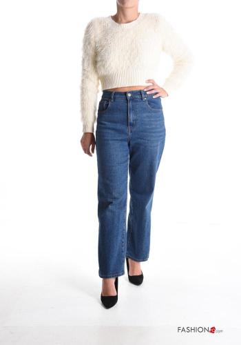 long sleeve crew neck mini Sweater with feathers - ph 5