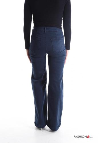 Jeans in Cotone con tasche con bottoni con zip - ph 2