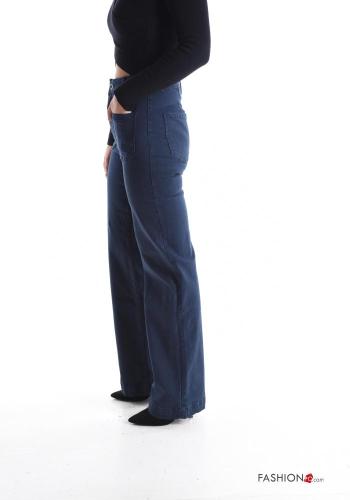Jeans in Cotone con tasche con bottoni con zip - ph 3