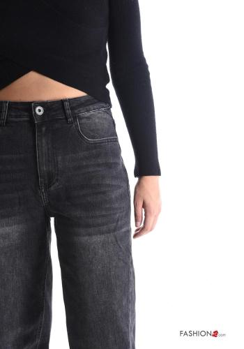 Cotton Jeans with buttons with zip with pockets - ph 4