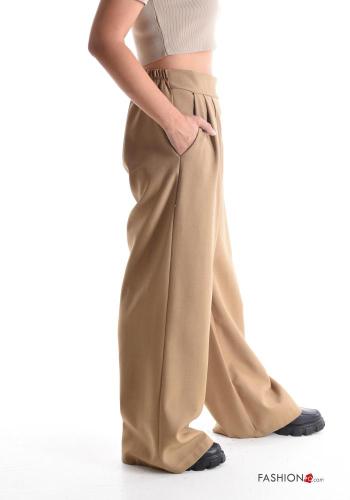 wide leg lange Hose mit gummizug - ph 3
