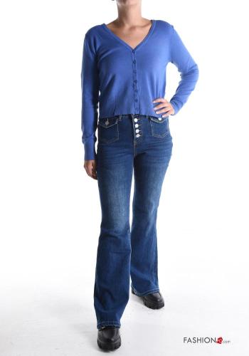 Cardigan corto con bottoni scollo a V - ph 5