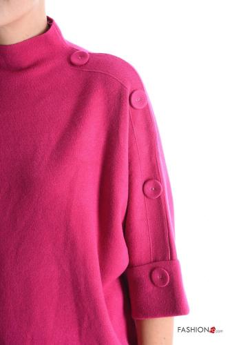 Sweater Rollneck 3/4 sleeve with buttons - ph 4