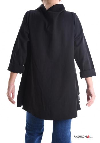 lange ärmel Langarmshirt Rollkragen- mit Reißverschluss - ph 2