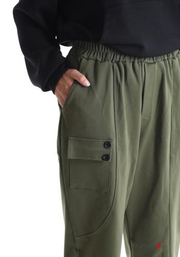Hose mit Knöpfen mit gummizug mit Taschen - ph 4