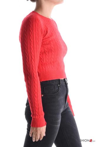 Maglione corto maniche lunghe girocollo - ph 3
