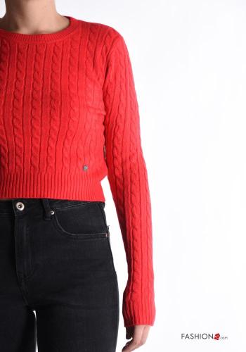 Maglione corto maniche lunghe girocollo - ph 4