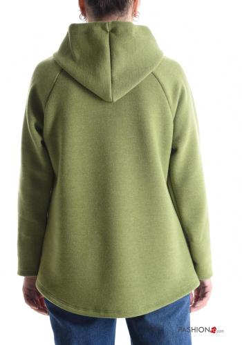 Felpa con zip con cappuccio - ph 2