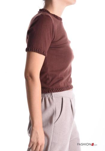 Maglione corto maniche corte girocollo - ph 3