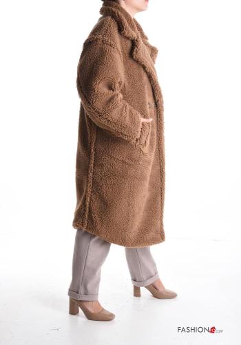 Cappotto Teddy Bear con fodera con bottoni con tasche - ph 3